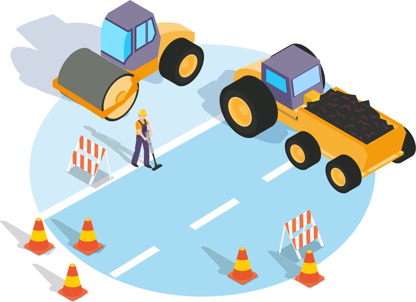 Road Construction illustration