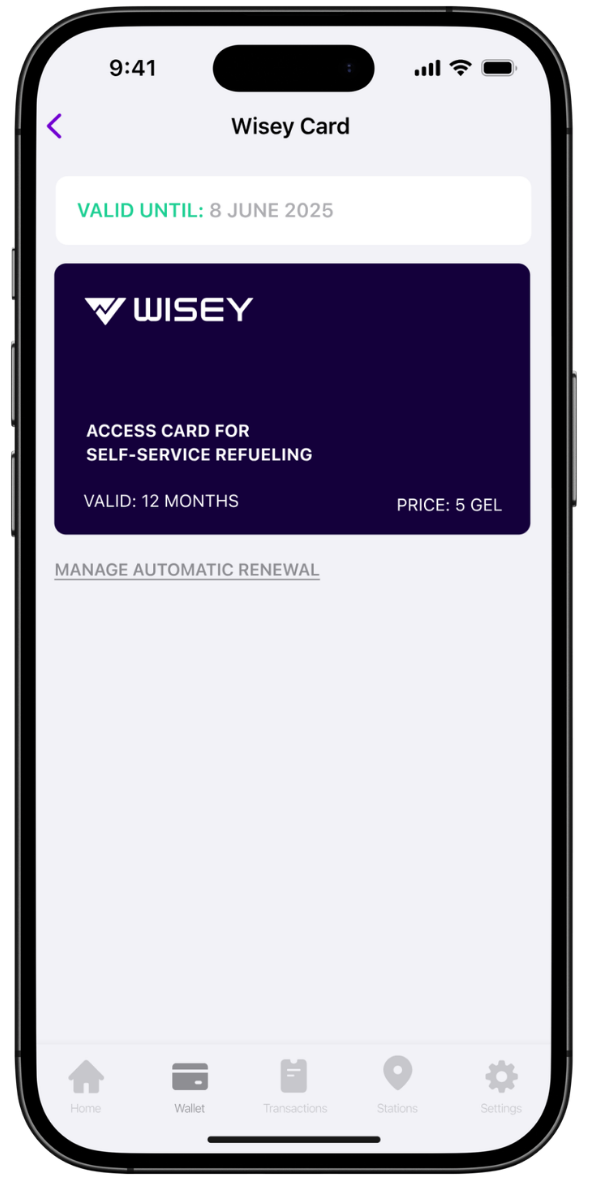 Wisey access card